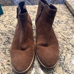 Cole Haan Brown Suede Ankle Boots